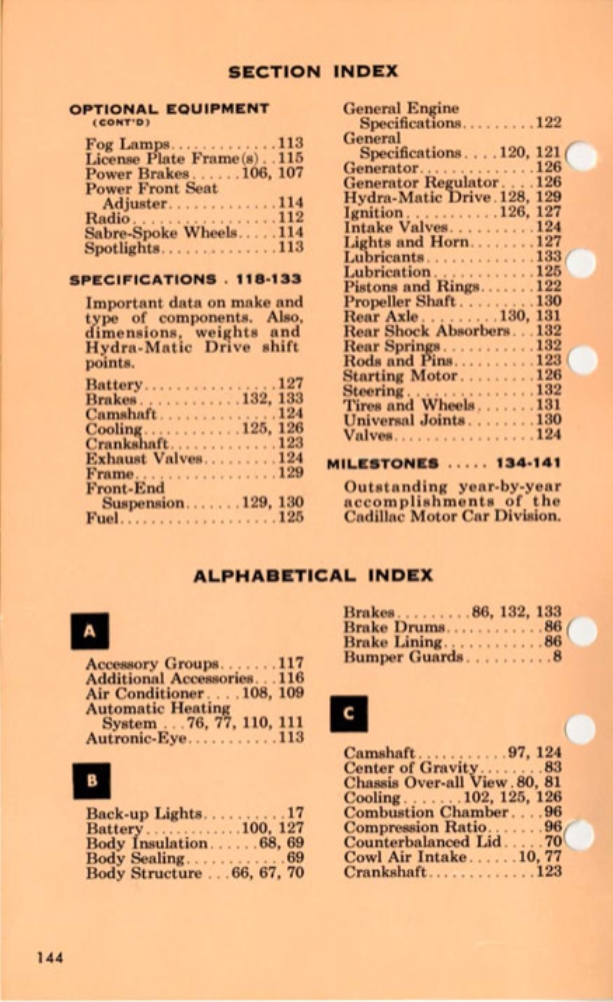 1955 Cadillac Salesmans Data Book Page 29